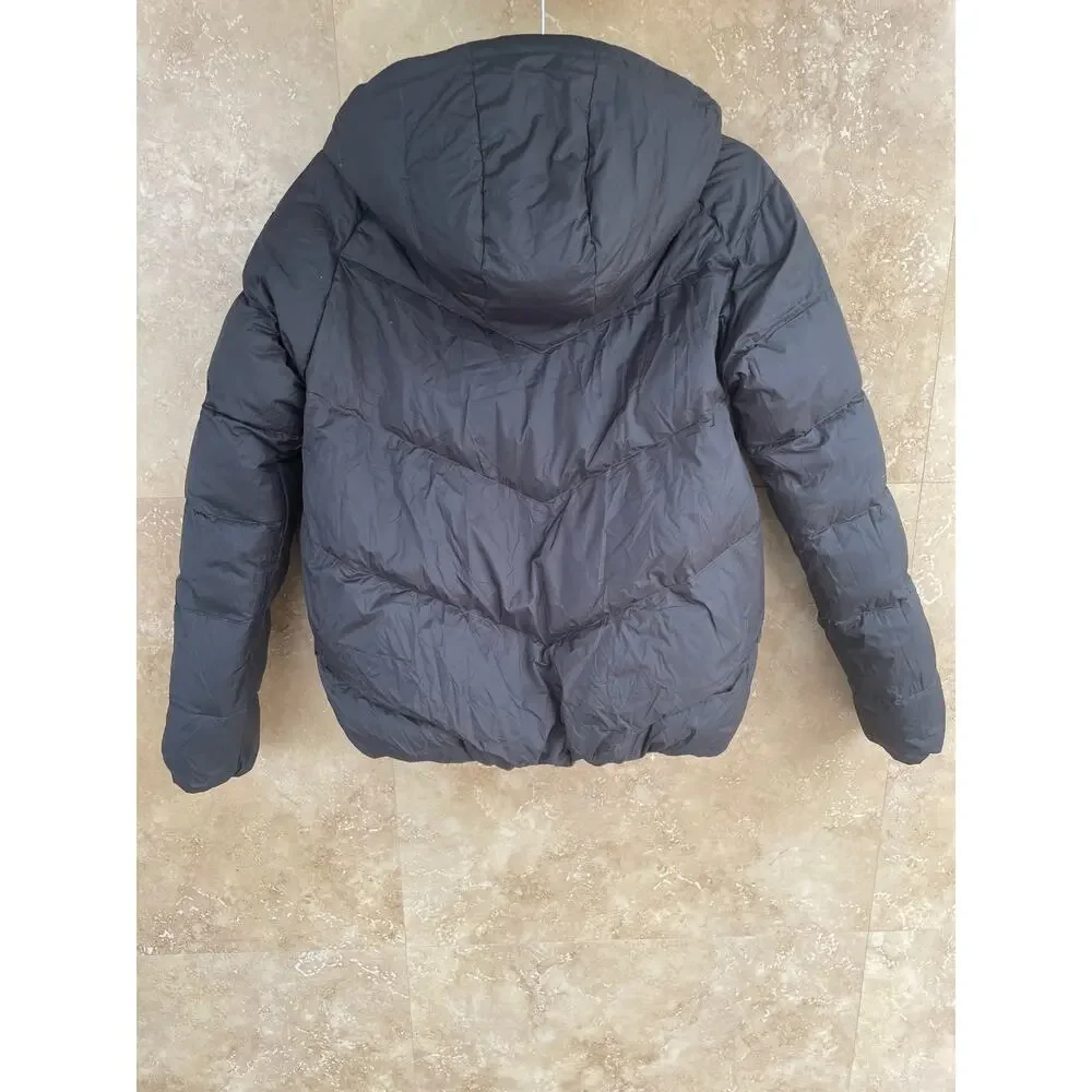 Finger In The Nose Girls Jacket 5XL 16Y Snowdance Down Reversible Ash Black Gold